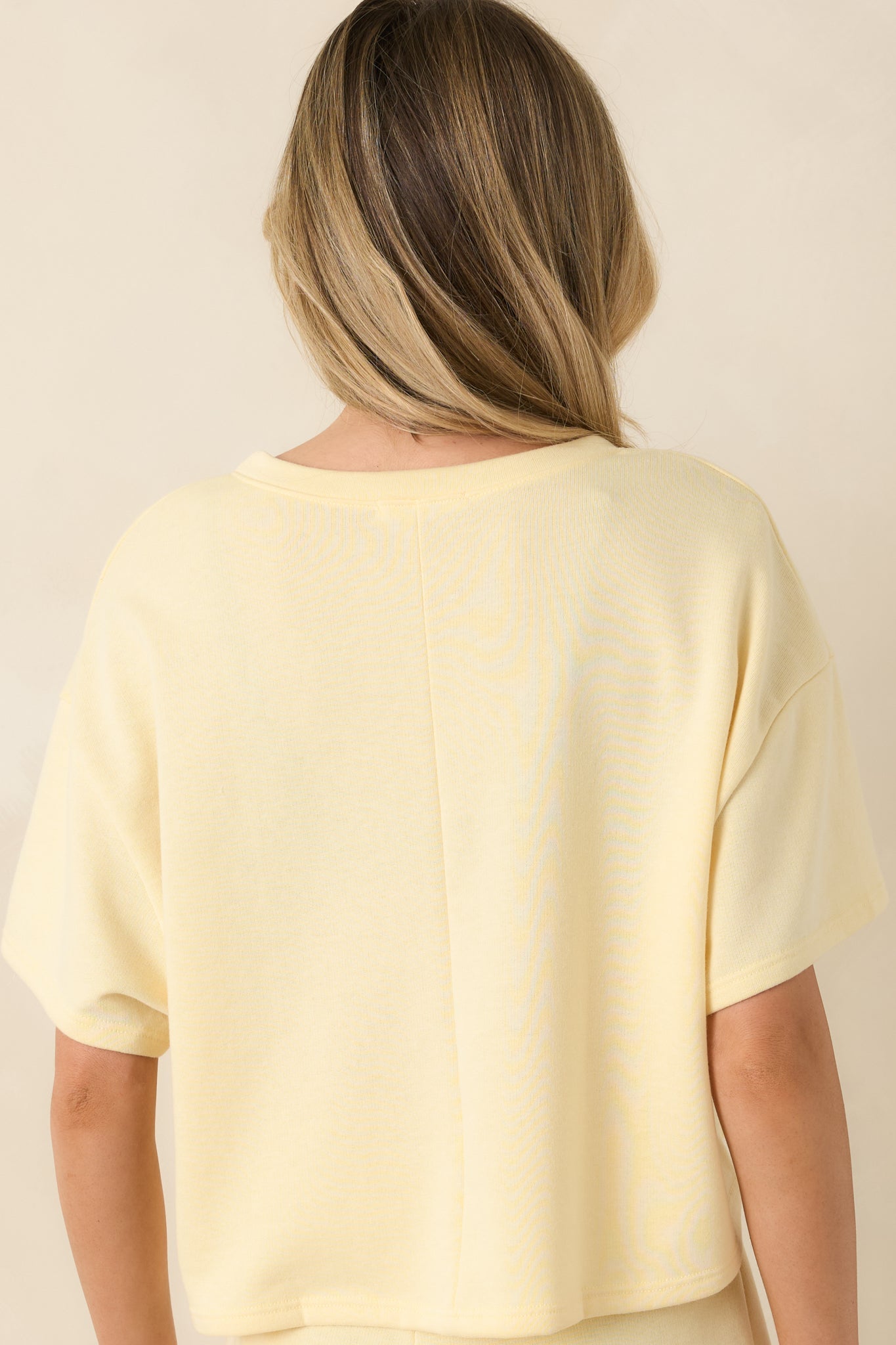 The Fun Part Butter Yellow Cropped Tee