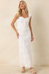 Z Supply Emrie White Eyelet Cropped Top