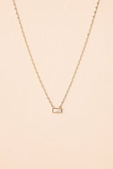 Dreamt Of This Moment Gold Ivory Pearlescent Stone Necklace