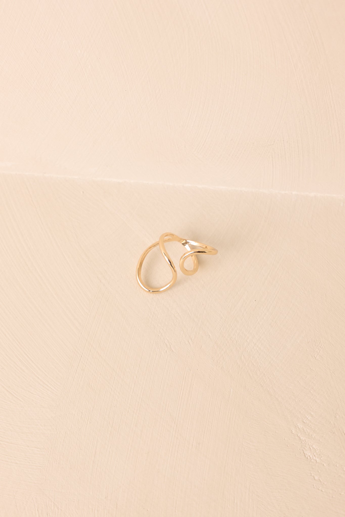 Charmed To Be Here Gold Sculptural Wrap Ring
