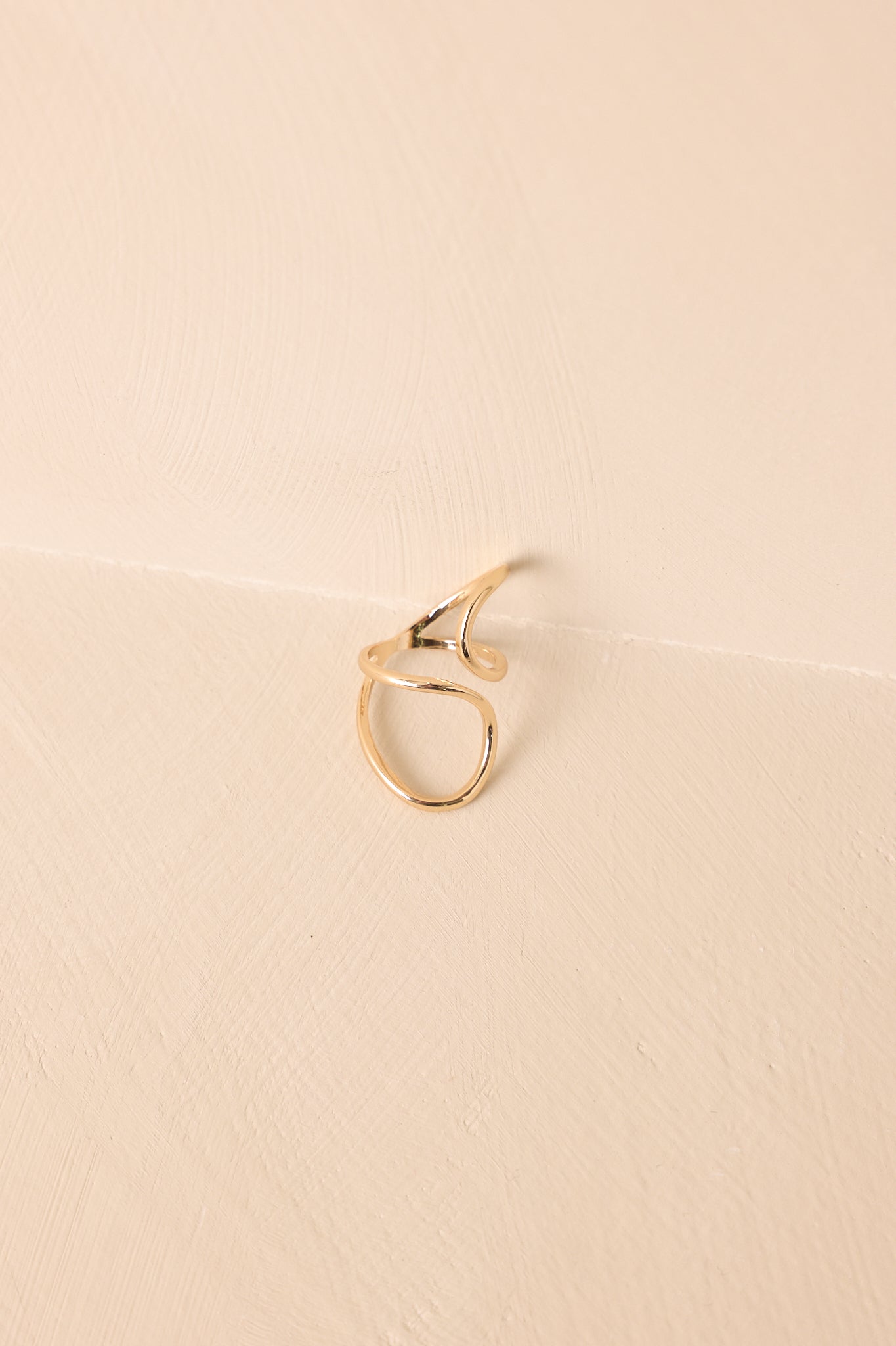 Charmed To Be Here Gold Sculptural Wrap Ring