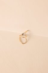 Charmed To Be Here Gold Sculptural Wrap Ring