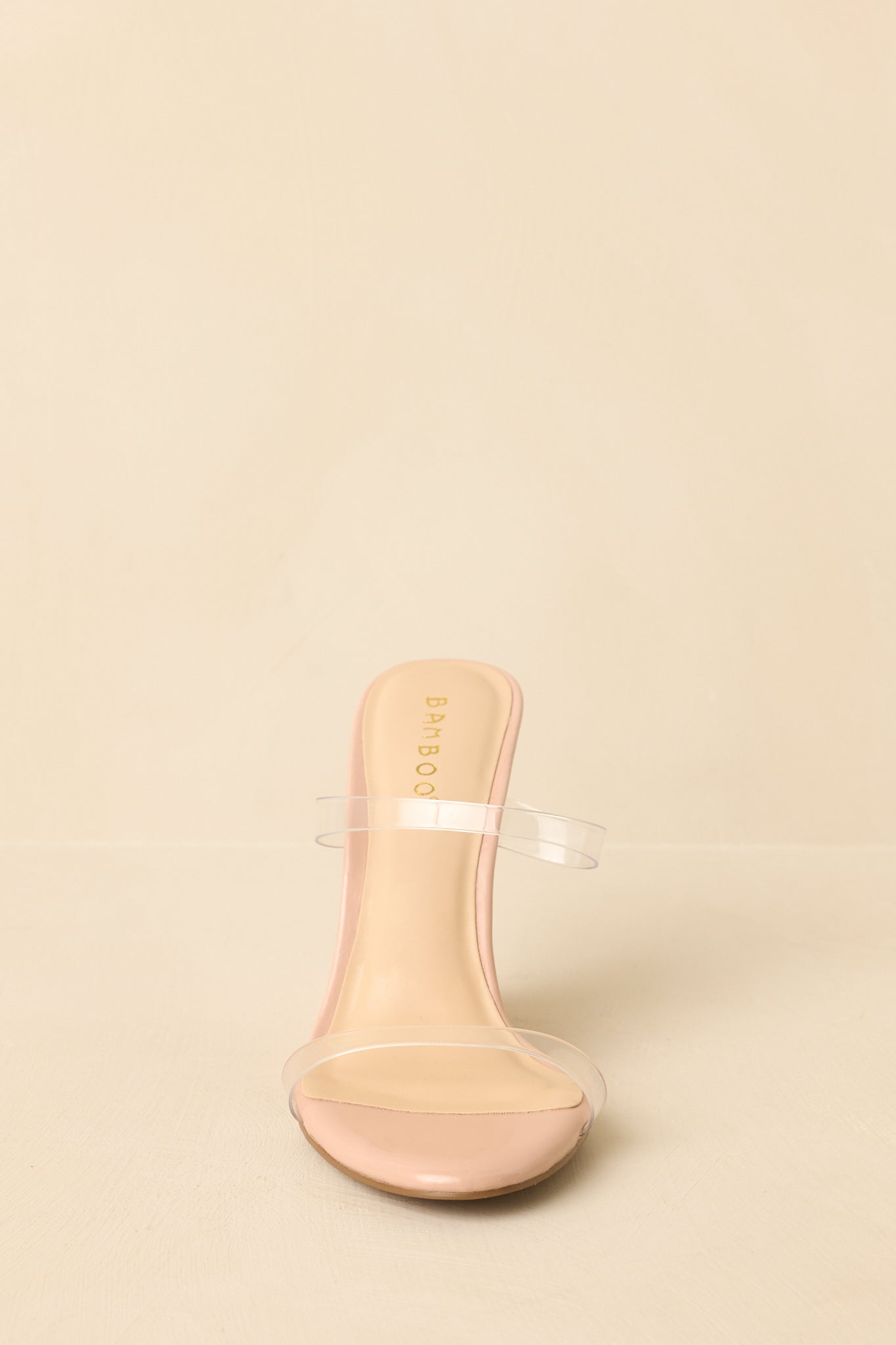 Walk of Fame Beige Clear Wedge Heels