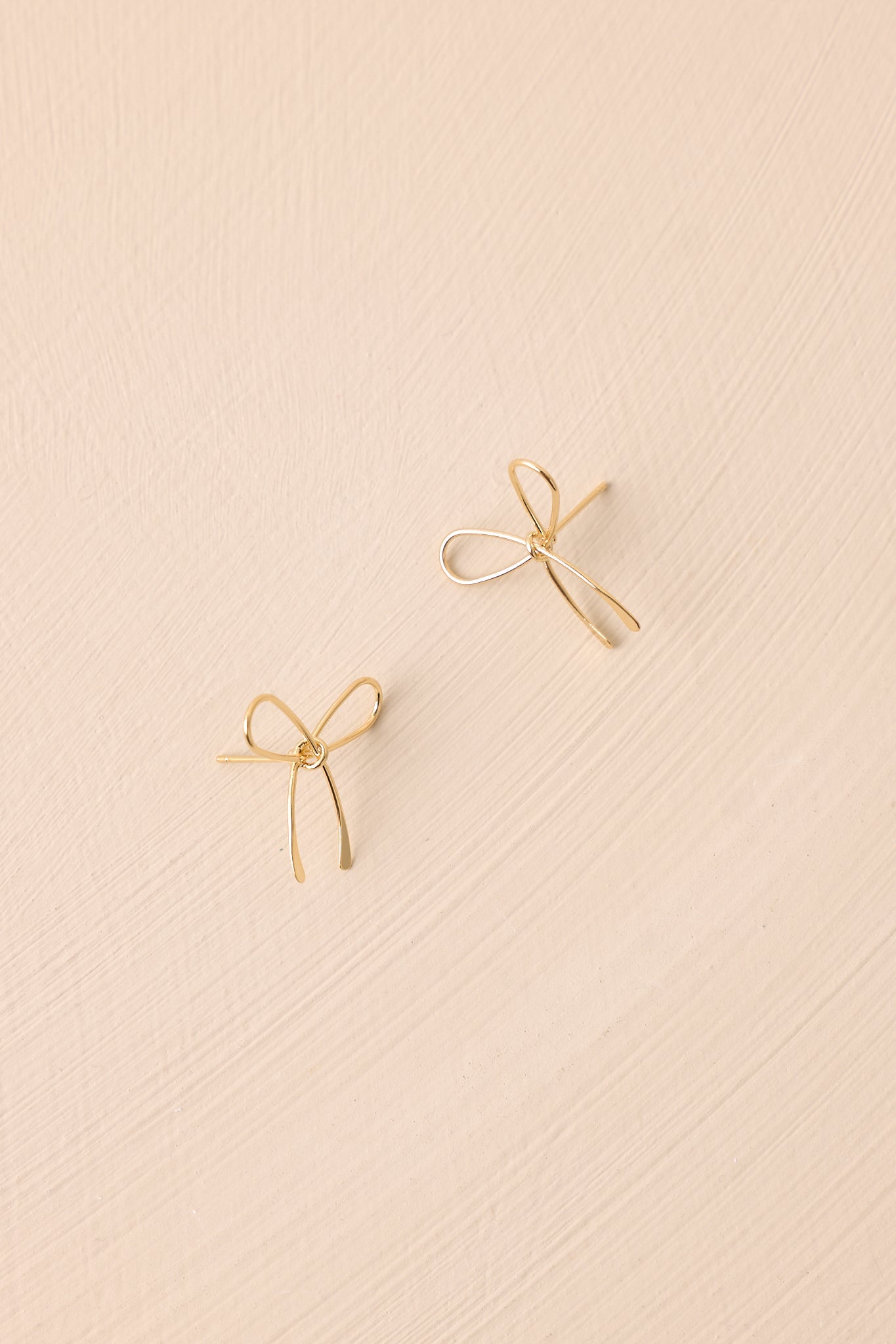 Knot Your Average Girl Gold Bow Earrings