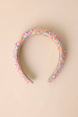 Sweet Treat Light Pink Sprinkled Headband