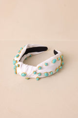 Keep It Sweet White Knotted Headband