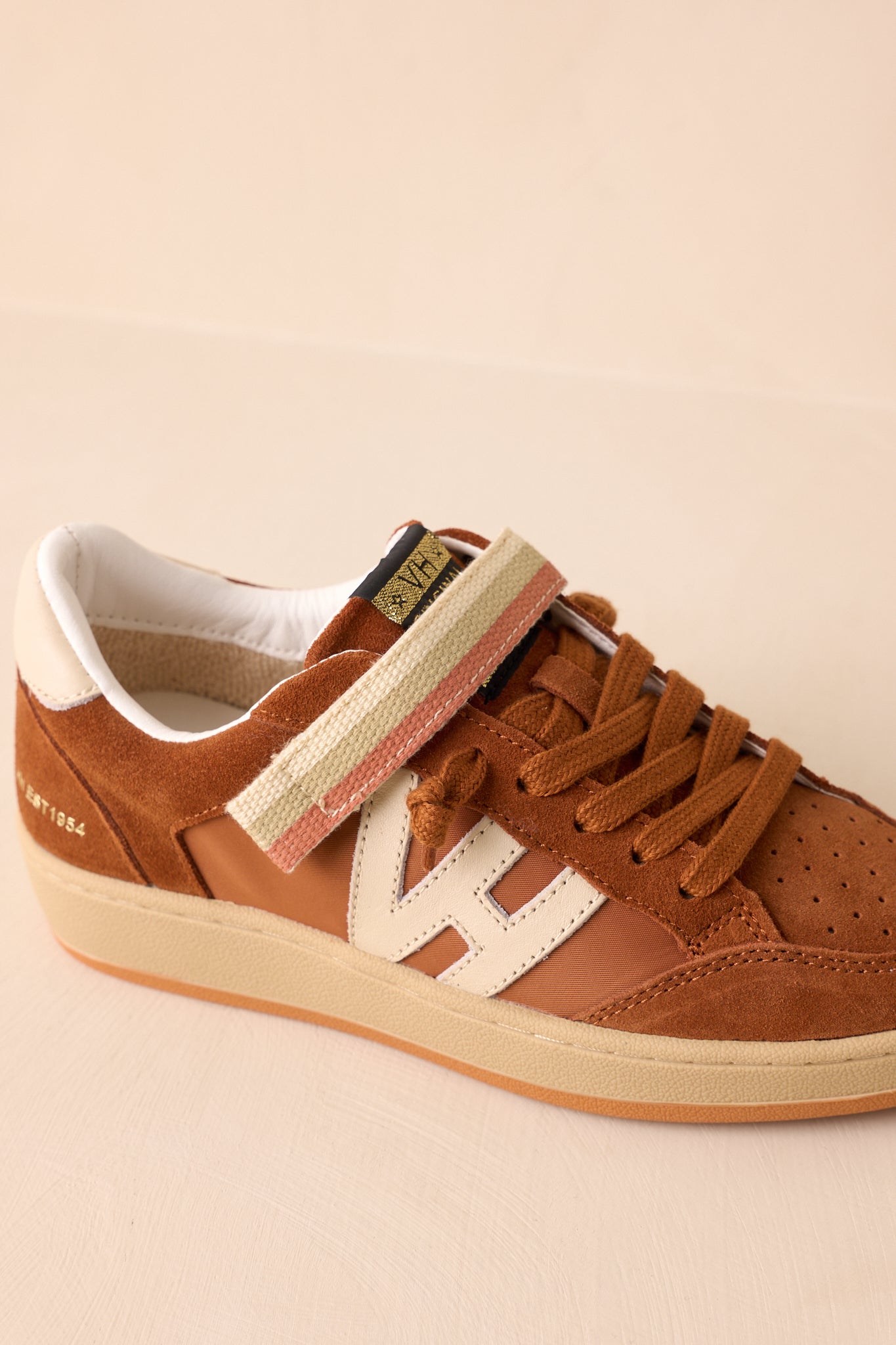 Vintage Havana Next 10 Brown Faux Suede Low Top Sneakers