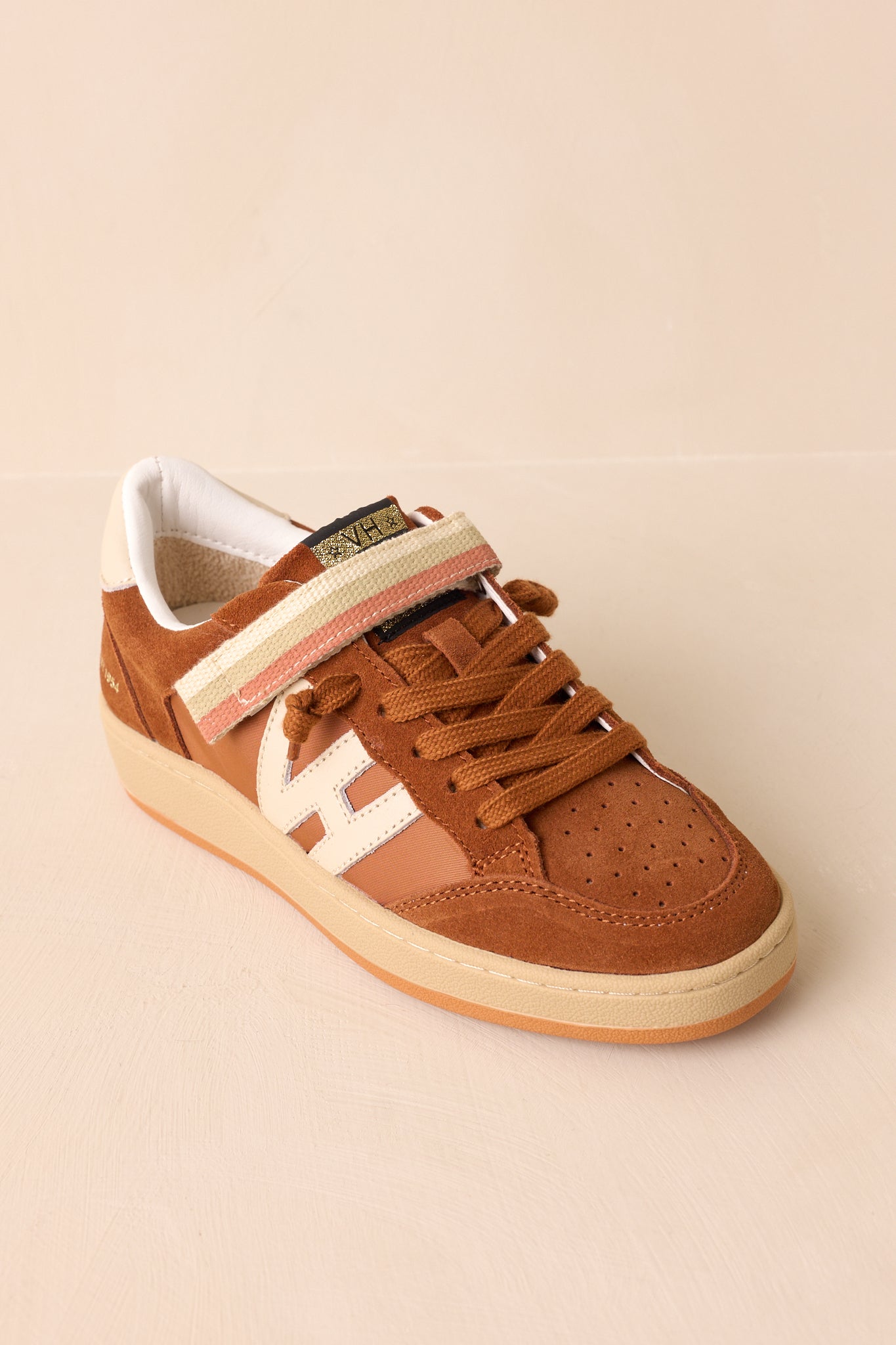 Vintage Havana Next 10 Brown Faux Suede Low Top Sneakers