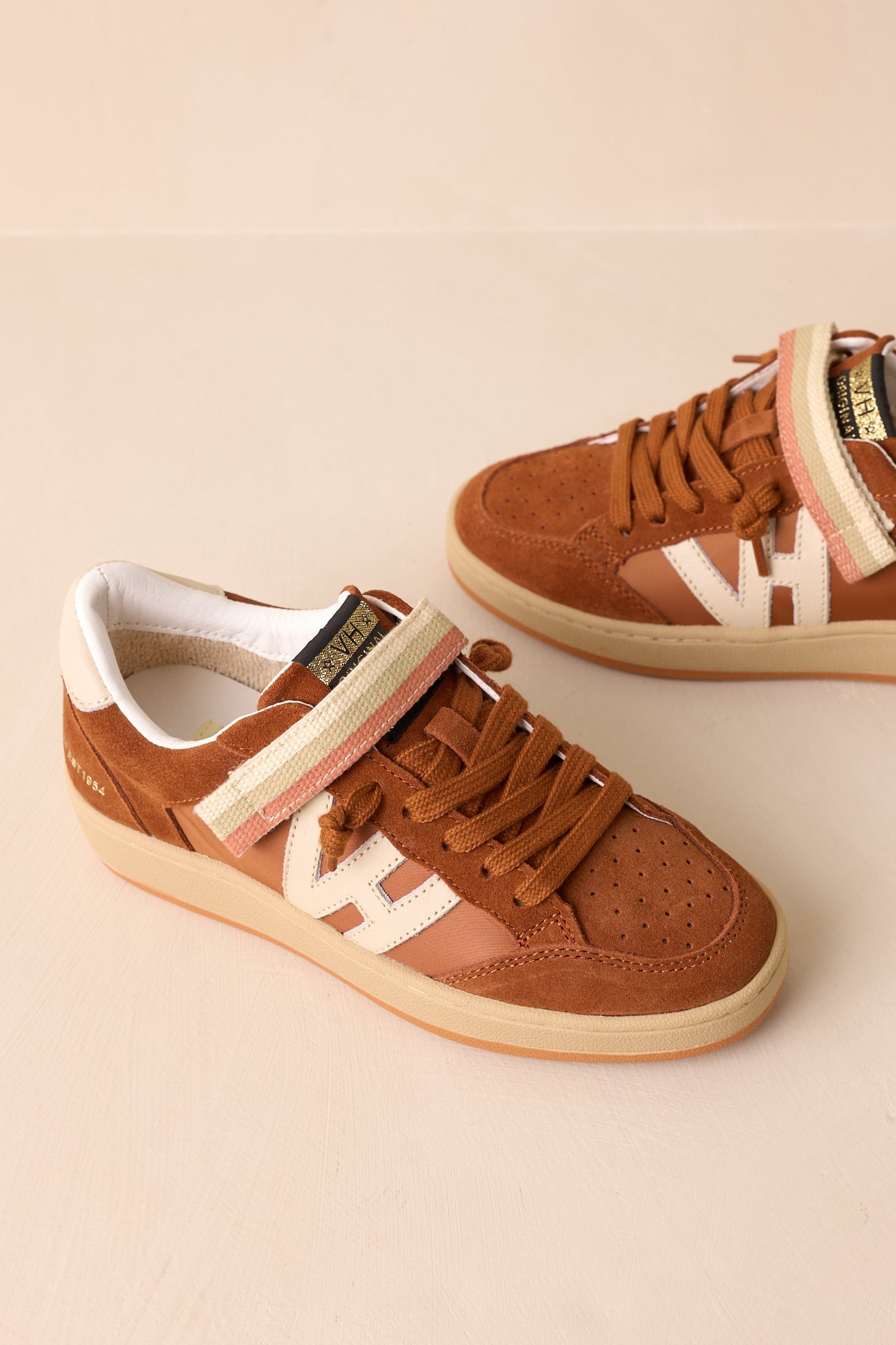 Vintage Havana Next 10 Brown Faux Suede Low Top Sneakers