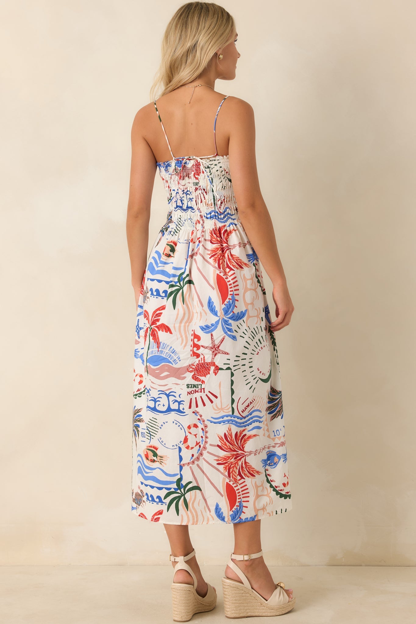 Z Supply Cornelia White Multi Cotton Getaway Maxi Dress