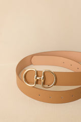 Catch My Drift Light Camel Belt