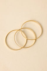 Go With the Glow Gold Bangle Bracelet Set