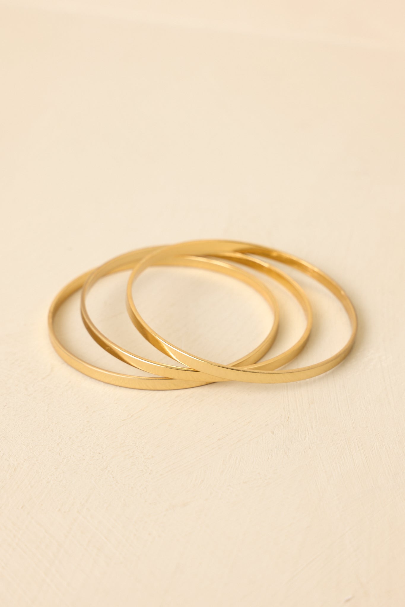 Go With the Glow Gold Bangle Bracelet Set
