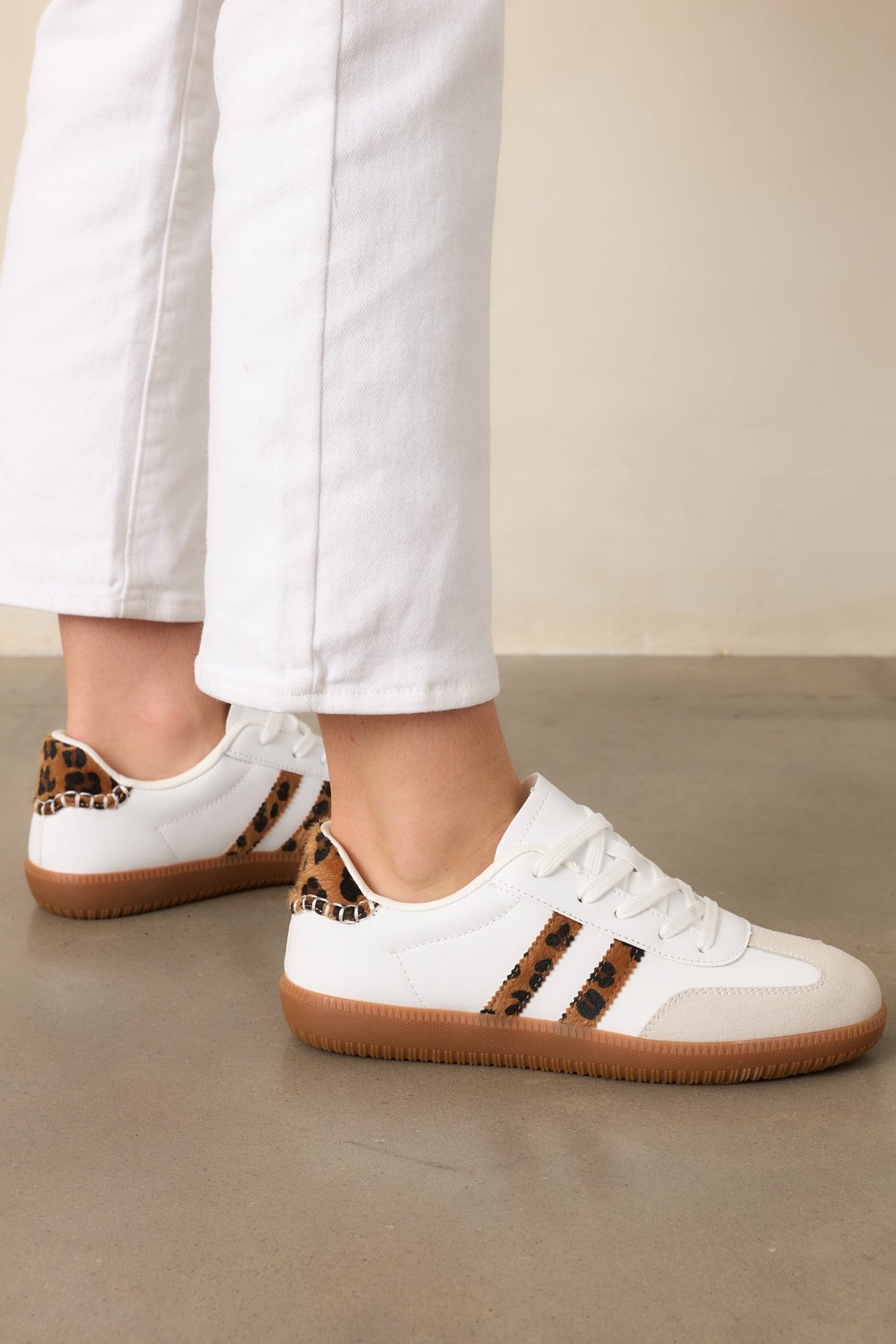 Midtown Market Leopard Print Retro Sneakers