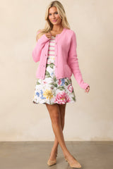 Margot Dream Garden Floral Cotton Scallop Skirt