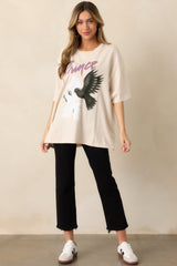 Prince And The Revolution Ivory Oversized Tee