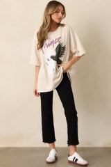 Prince And The Revolution Ivory Oversized Tee