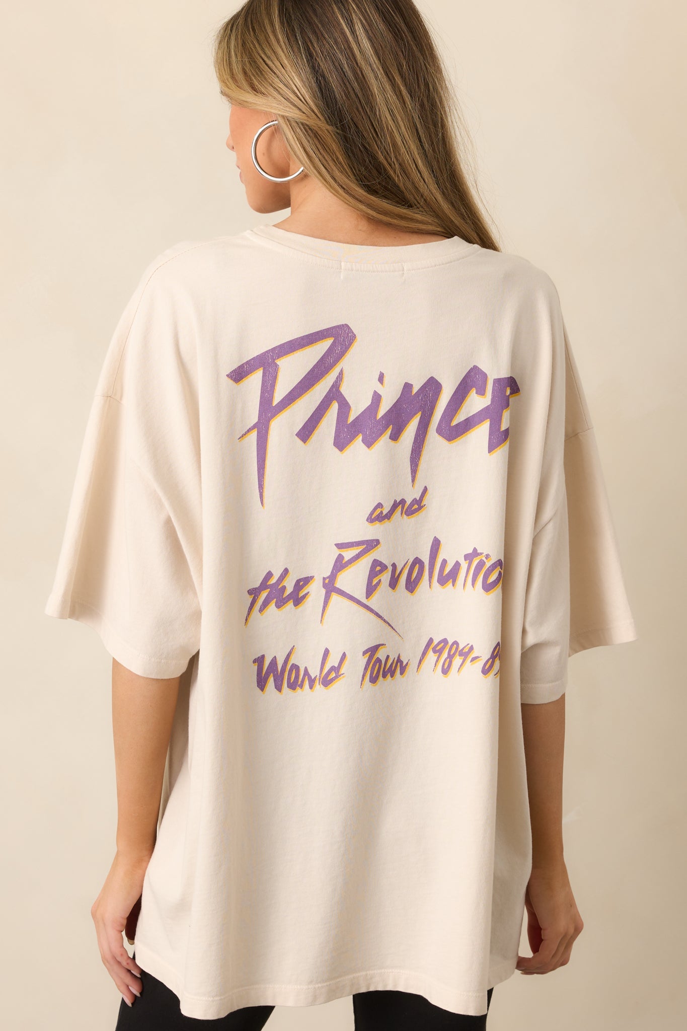 Prince And The Revolution Ivory Oversized Tee