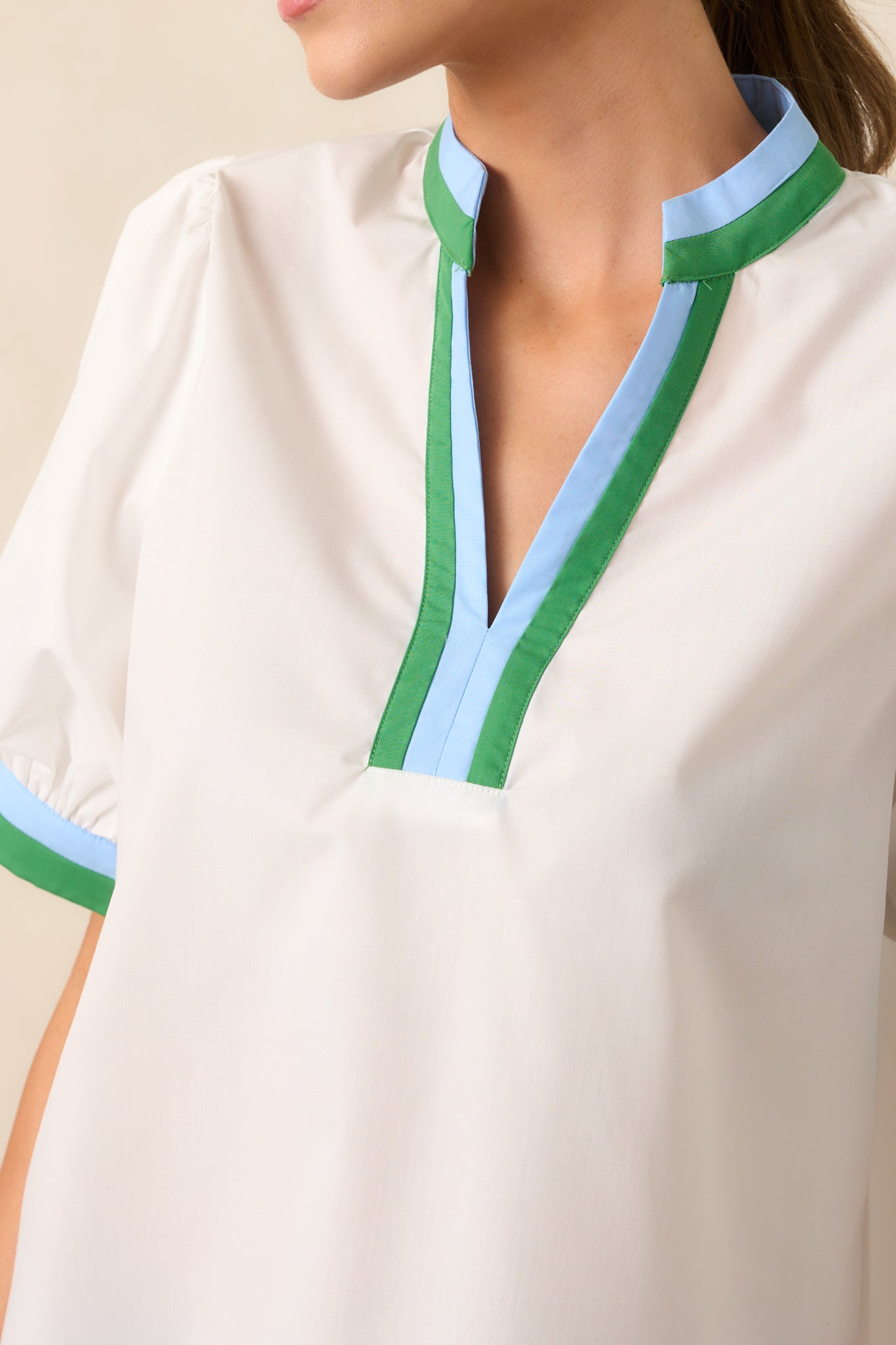 When Everything Aligns White Puff Sleeve Top