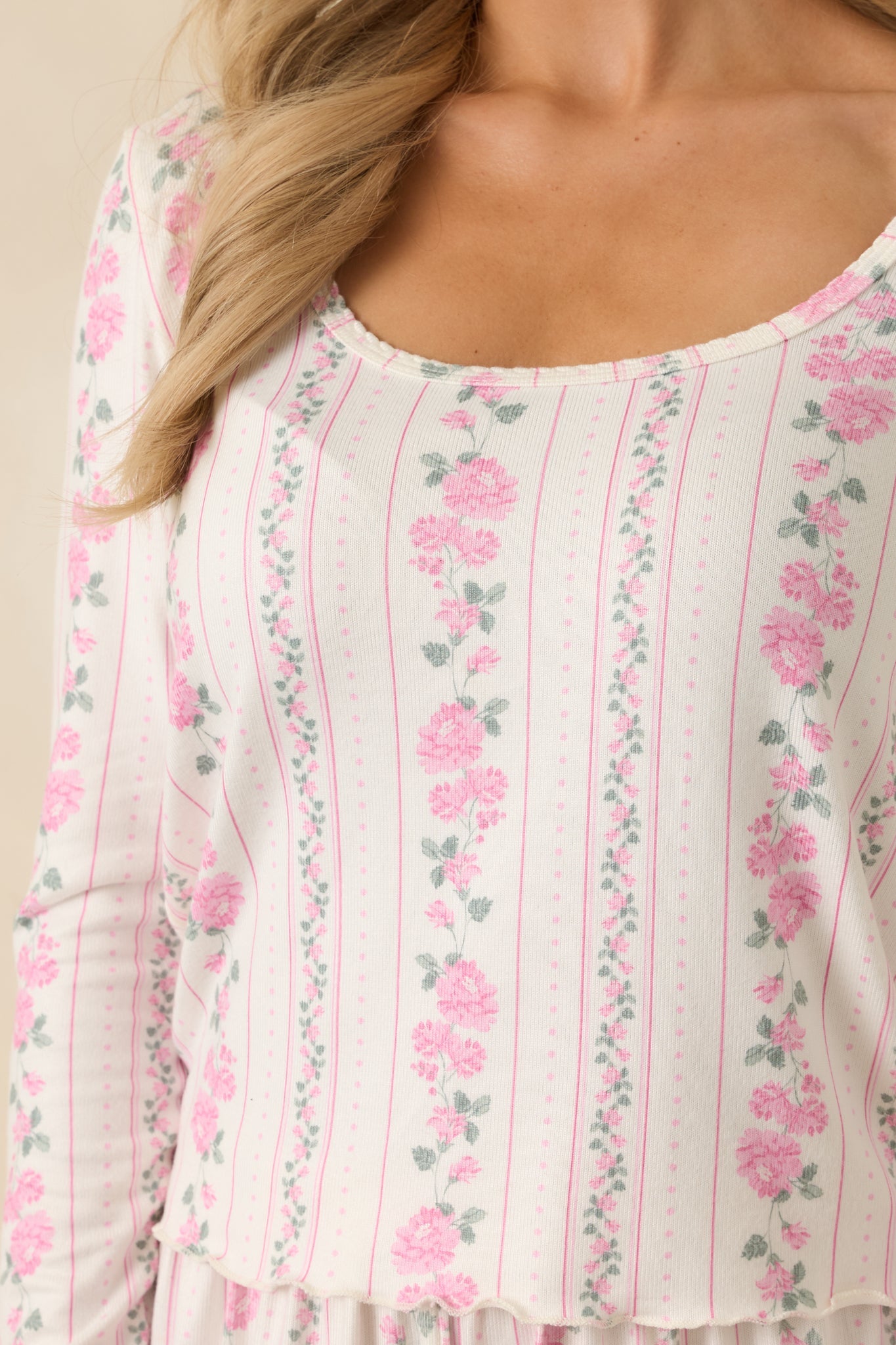 Z Supply Vanilla Ice Multi Marseille Boudoir Long Sleeve Top