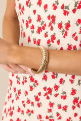 Beneath The Wind Gold Twisted Bracelet