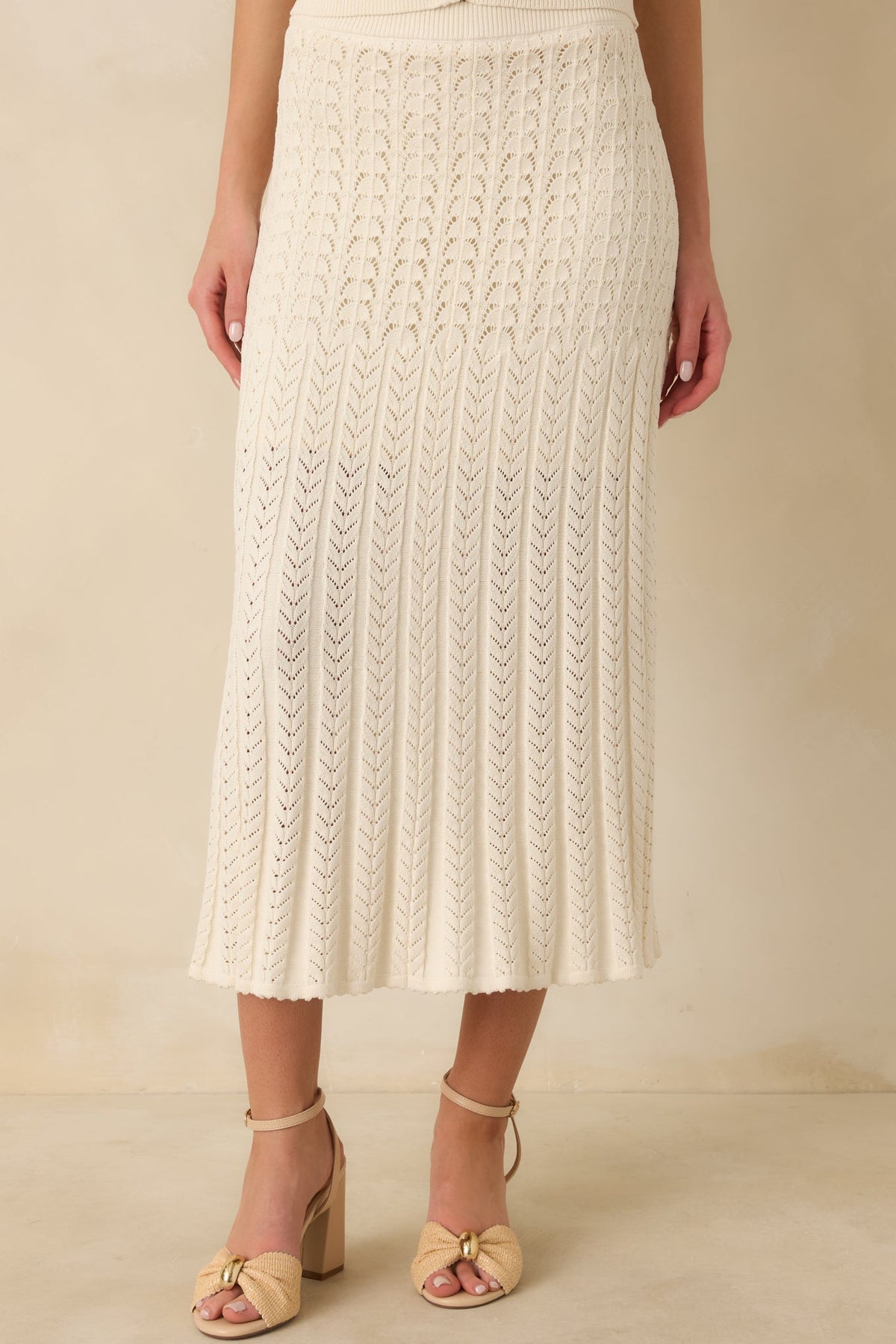 Z Supply Ivory Lexa Sweater Midi Skirt