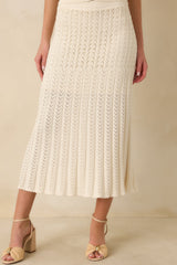 Z Supply Ivory Lexa Sweater Midi Skirt