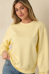 Z Supply Sunnyside Yellow Classic Boyfriend Sweatshirt