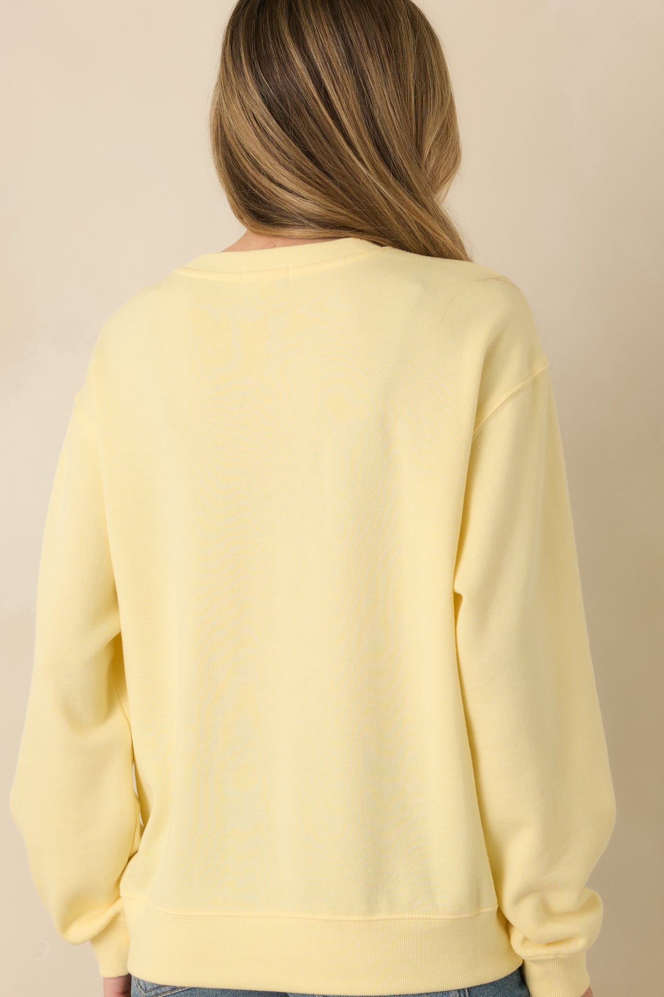 Z Supply Sunnyside Yellow Classic Boyfriend Sweatshirt