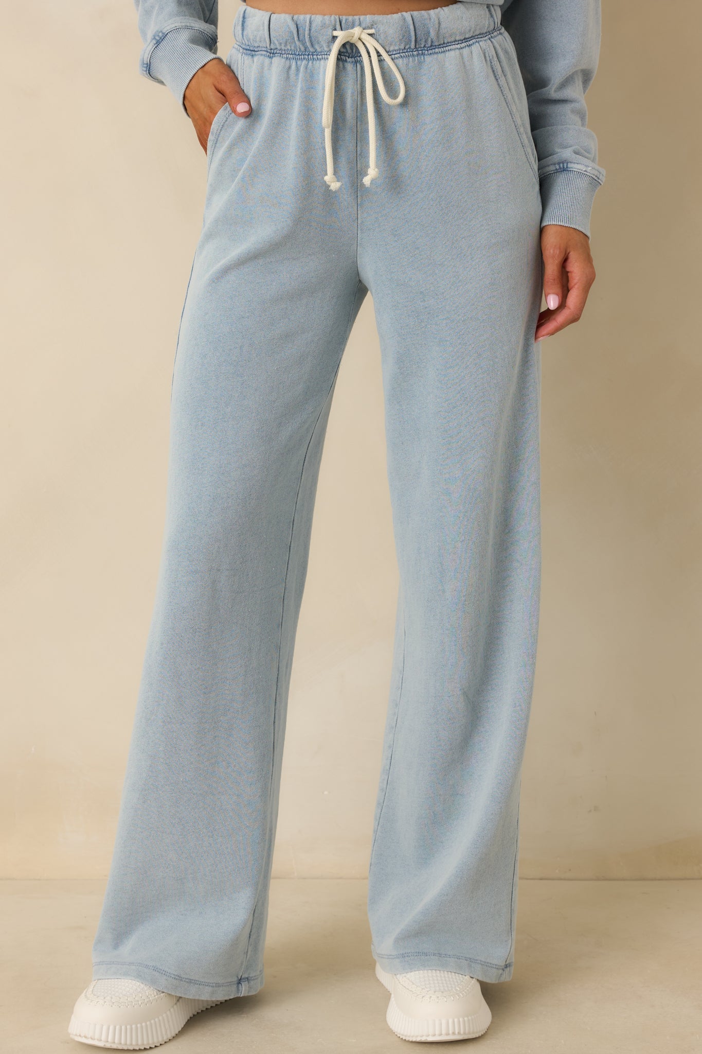 Z Supply Ocean Air Indigo Hunter Knit Denim Pants