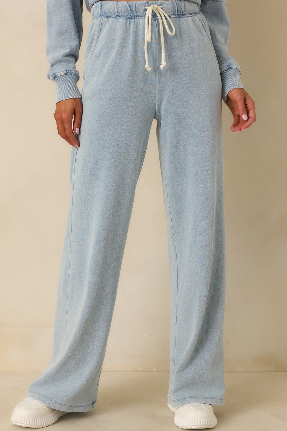 Z Supply Ocean Air Indigo Hunter Knit Denim Pants