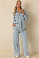 Z Supply Ocean Air Indigo All Day Knit Denim Jacket