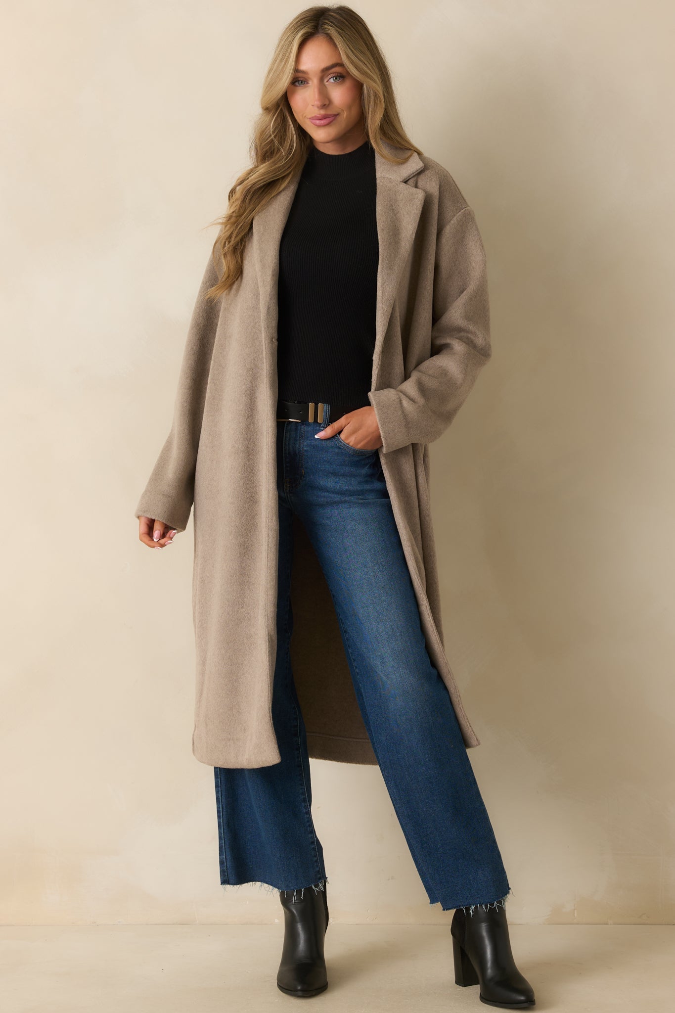 Z Supply Taupe Mason Luxe Coat