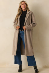 Z Supply Taupe Mason Luxe Coat