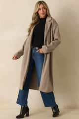 Z Supply Taupe Mason Luxe Coat
