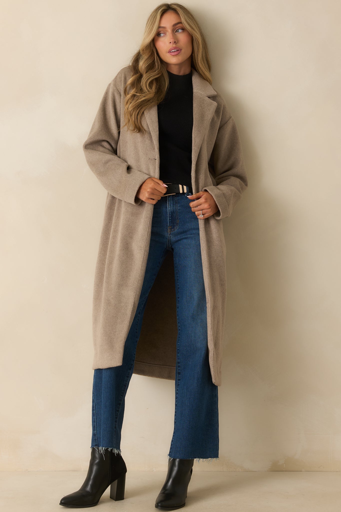 Z Supply Taupe Mason Luxe Coat