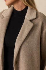 Z Supply Taupe Mason Luxe Coat