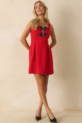In The Details Red Mini Dress
