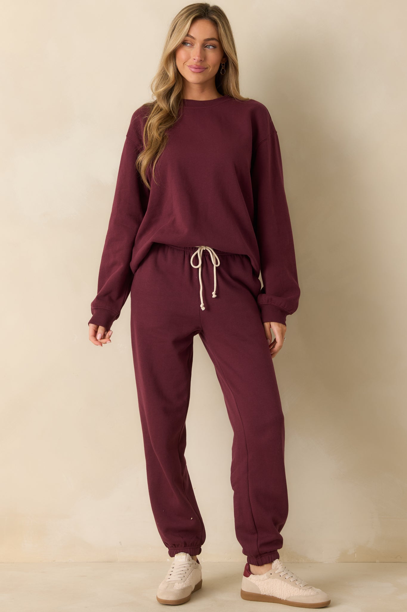 Z Supply Merlot Red Stadium Jogger