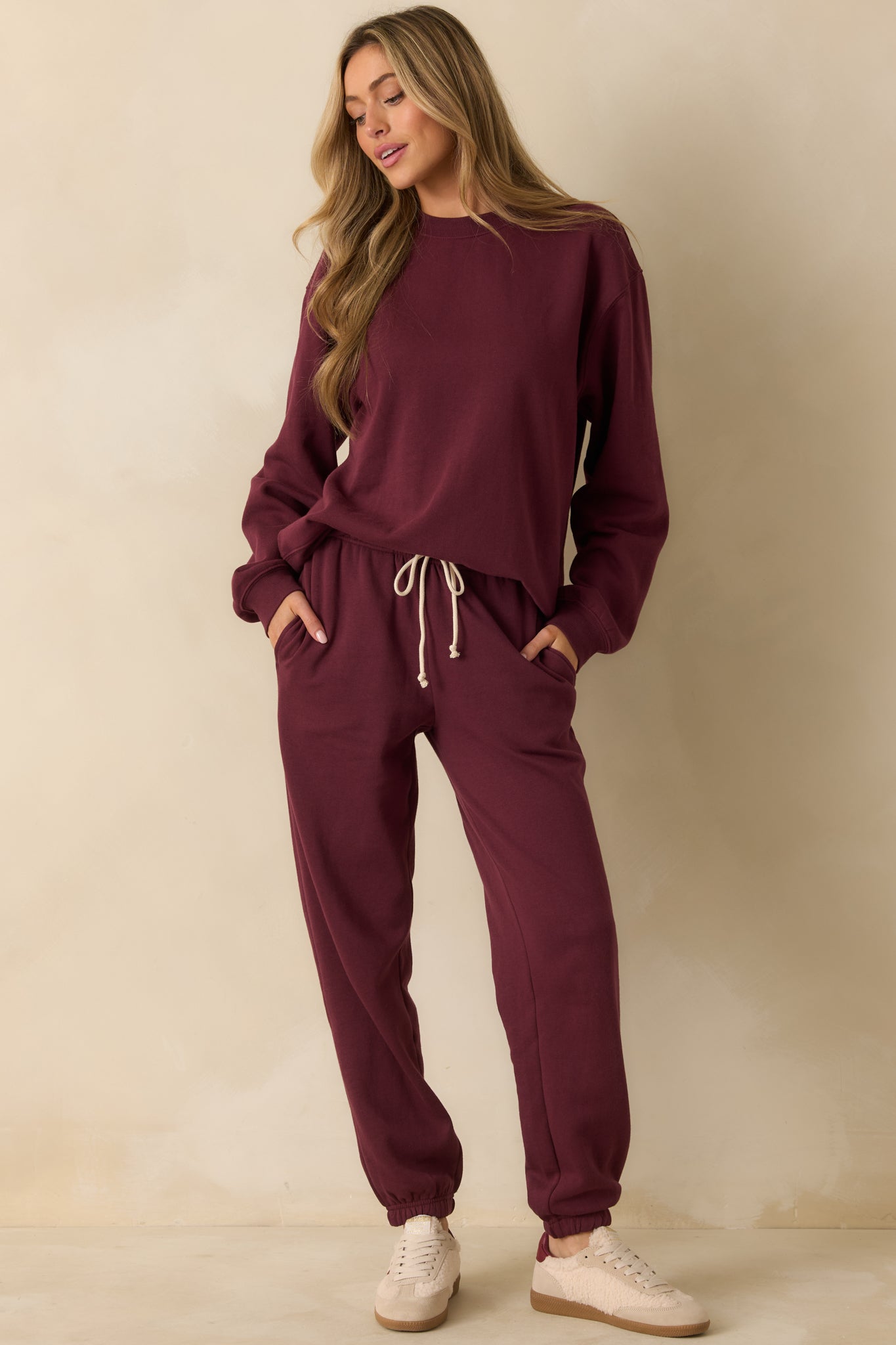 Z Supply Merlot Red Stadium Jogger