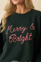 Z Supply Garland Green Cotton Bright Sunday Sweatshirt