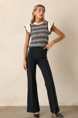 The Perfect Black Hi-Rise Flare Pants
