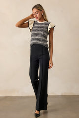 The Perfect Black Hi-Rise Flare Pants