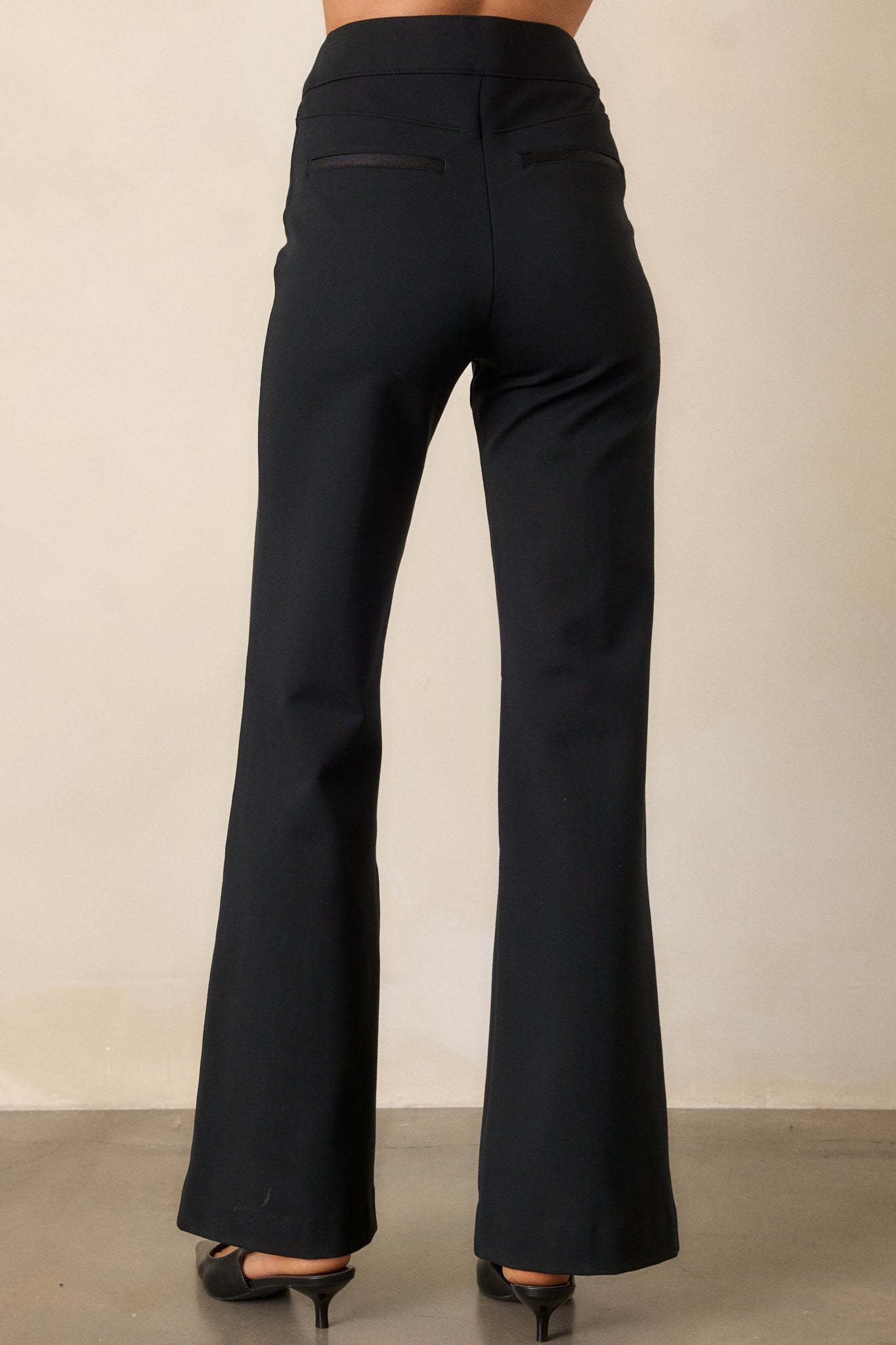 The Perfect Black Hi-Rise Flare Pants