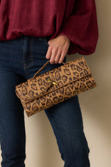 Midnight Sun Leopard Print Clutch