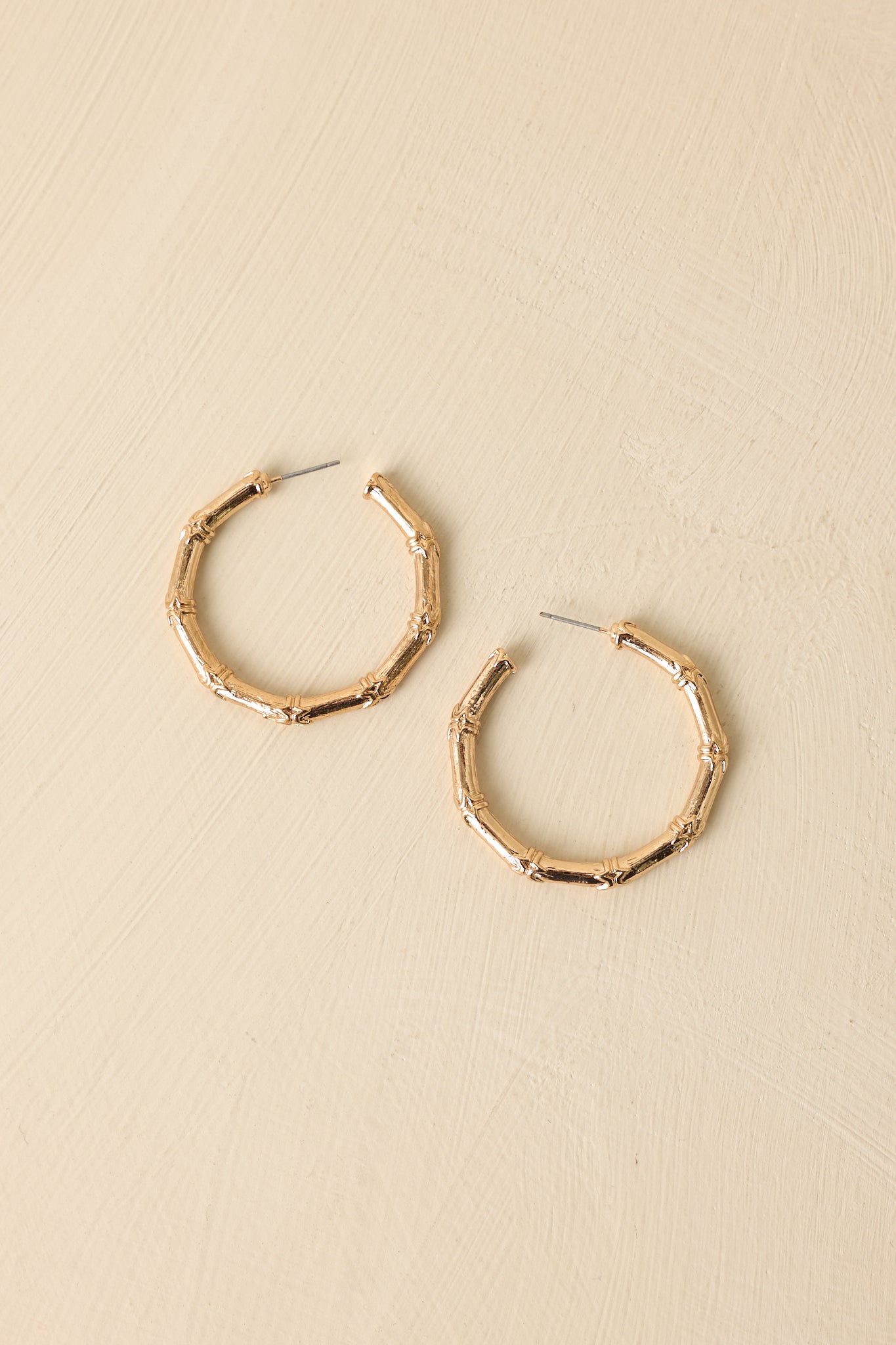 Sweet Sunshine Gold Bamboo Hoops