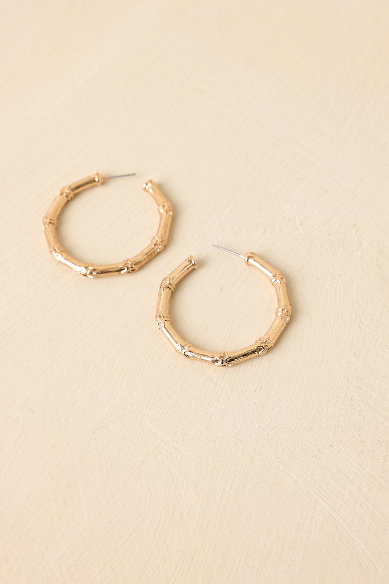 Sweet Sunshine Gold Bamboo Hoops
