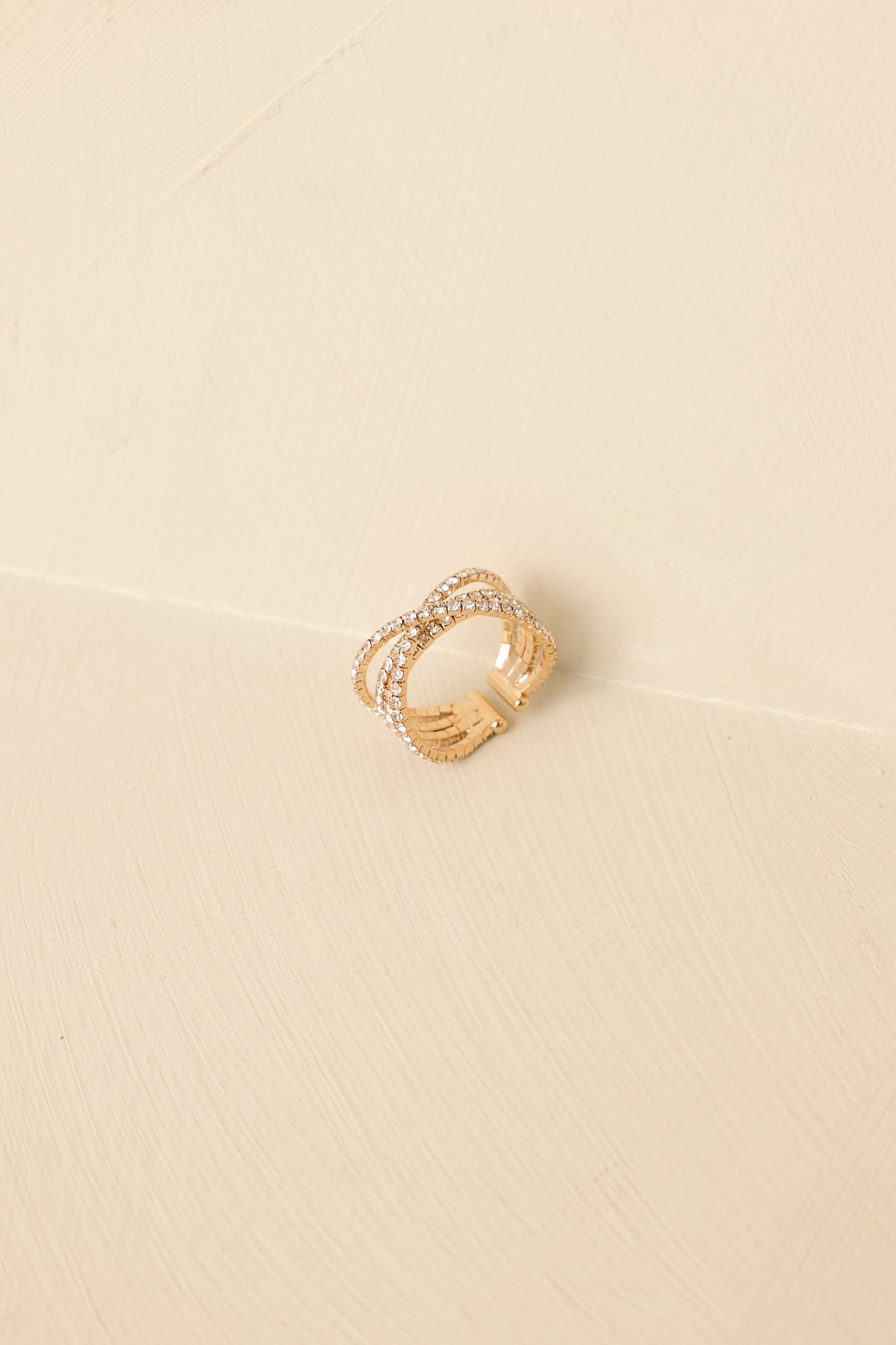 Stacked in Shine Gold & Crystal Multi-Band Ring