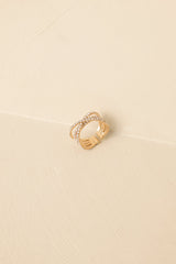 Stacked in Shine Gold & Crystal Multi-Band Ring