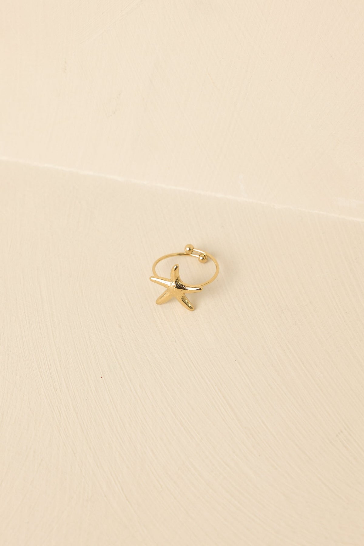Star of the Shore Gold Starfish Ring